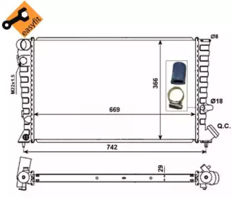 WILMINK GROUP wg1723134 -  Радиатор, охлаждение двигателя